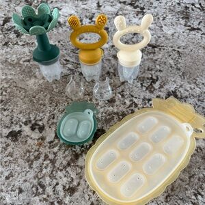 Pineapple Shaped Ice Cube Tray and Baby Teethers